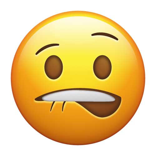 Lip Bite Emoji Png Discord - Biting Lips Emoji Meme | Khadrismat